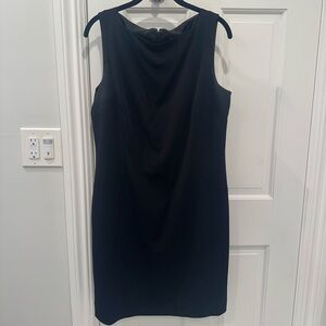 Ann Taylor Blue Sleeveless Sheath Dress